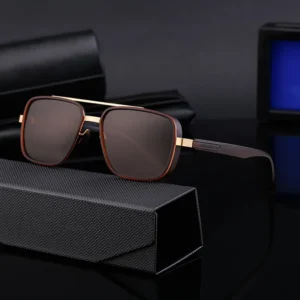 Europe US Listed Fashion Polarized UV400 Sunglasses Unisex PC Frame TAC Lenses Personalized Retro Black S Black OEM Brand