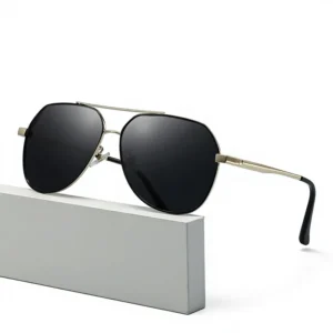 Europe United States Pilot Polarized Sunglasses Unisex Metal Full Frame UV400 Trendy Goggles Female Men Customize