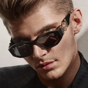 Europe United States Small Frame Titanium UV400 Retro Polygonal Trend Sunglasses for Women Men’s Driving Outdoor