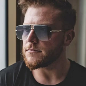 European American Designer Sunglasses Unisex Rimless Metal Frame Durable Comfortable UV400 Sun Protection Fashion