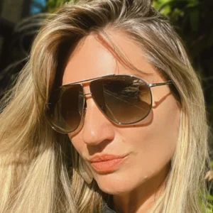 European American Double-Beam Frog Pilot Sunglasses Full Frame Large Unisex UV400 Personalized All-Match Cross-Border