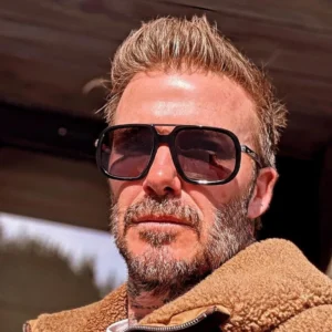 European American Double bridge Sunglasses Retro Unique Versatile Street Photography Trendy Men’s UV400