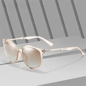 European American Fashion Gradient Sunglasses Ladies XY-405 Vintage Gold Frame PC Sunglasses UV400 Polarized Design
