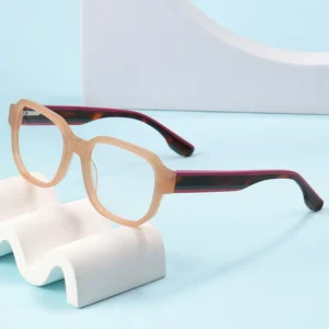 European American Fashion Print Color Plate Full Rim Glasses Frame Polarized Joker Mirror Glasses Case
