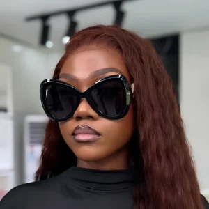 European American INS Celebrity Style V Shaped Full Frame Butterfly Sunglasses Women Slimming UV400