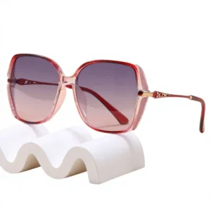 European American Style Ladies Polarized Sunglasses Large Frame Retro Street Shot UV400 Sunshade