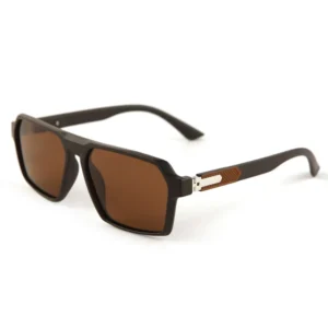 European American Unisex Square Full Frame Polarized Sunglasses UV400 Protection Sports Cycling Traveling Driving Trendy Model