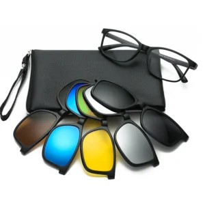 Eyewear 5pcs Fashion Sunglasses for Women Men Polarized Night Driving Acetate Blue Light Blocking Glasses Sunglasses