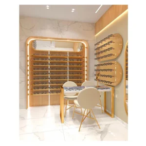 Eyewear Display Stand Manufacturers Display Table Customized Wooden Shopping Mall Shelves
