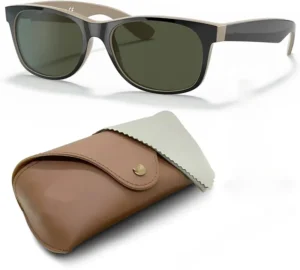 Eyewear High Bridge Fit Square Sun Glasses 2132 New Way Color Mix Square Shape Sunglasses with Kit Bundle