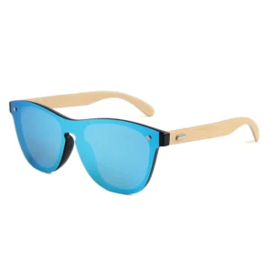 Eyewear Oem logo Fashionable Shine Frameless Bamboo Sunglasses