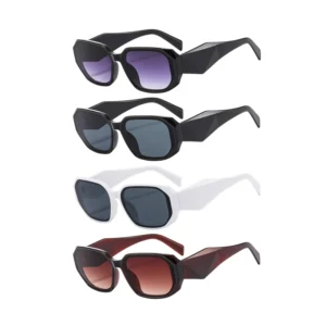 FF1048 Retro Y2K Rectangle Sunglasses UV Protection for Women Men Outdoor