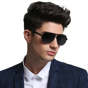 FF1071 Classic UV400 Men Outdoor Shades Fishing Driving Oversized Sunglasses Polarized Sunglasses