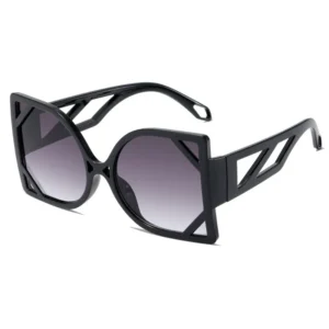 Face Slimming Oversized Rectangle Sunglasses Women Vintage Luxury Shades UV400 Protection Streetwear Cateye Sunglasses