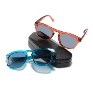 Factory Custom Logo Polarized Square Frame Acetate Sunglasses TR90 Frame Luxury Design Acetate Sunglasses