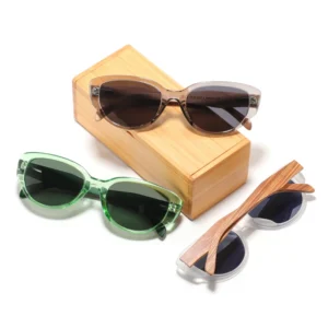 Factory Custom logo Wooden Sunglasses Men Women Polarized Uv400 Sunglasses Custom Logo Wooden Sunglasses