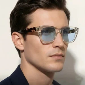 Factory Customizable Luxury Acetate Sunglasses for Men & Women UV400 Polarized Lenses Full Rim Black Frame Premium Design