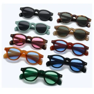 Factory Customized Logo UV 400 Shades Fashionable Plastic Sunglasses Colorful PC Sunglasses Diamond Face Shape Match