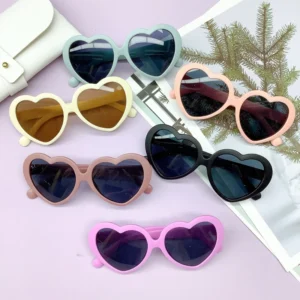 Factory Cute Colorful Heart Love Kids Sunglasses