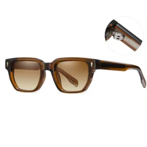 Factory Direct Propionate Pin Insert Polarized Sunglasses Unisex New Export Square Frame UV Protection Sunglasses