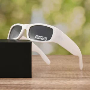 Factory Direct Sale White Frame square Sun Glasses OEM ODM Women Men Outdoor Polarized Fishing Sunglasses