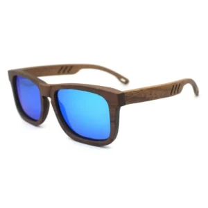 Factory Direct Unisex Sunglasses Polarized UV400 Lenses Solid Wood Bamboo Colored PC TAC Fashion Sunglasses Custom