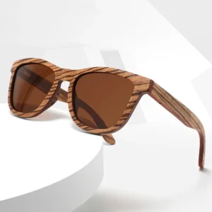 Factory High End Men Wooden Sun Glasses Custom Logo Handmade Polarized Bamboo Sunglasses Las Gafas De Sol