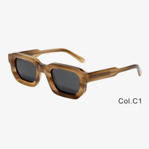 Factory High Quality Acetate Sunglasses Custom Thick Frame Small Square Vintage Acetate Sunglasses Men Women
