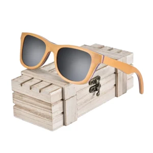 Factory High Quality Unisex Custom Logo Polarized Sunglasses Orange Frame Grey Glass CE Certified