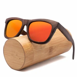 Factory OEM for Women Men Luxury Fashion Custom logo Black Wood Polarized Lens Wooden Shades Sunglasses Glasses
