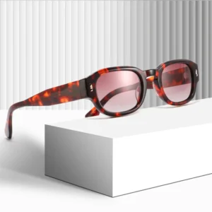 Factory Small Frame Acetate Sunglasses Custom Logo Polarized UV400 Acetate Sunglasses