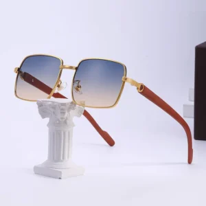 Factory Supplier Sunglasses Classic Design Oversized Square Metal Sunglasses