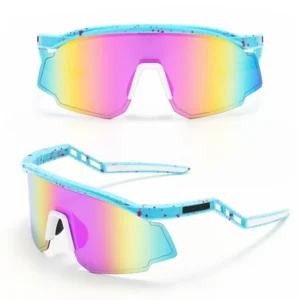 Factory Top Sale Oem Custom Fashion Cycling Bicycle Sport Sun Glasses Interchangeable Lens Polarized Men Sunglasses