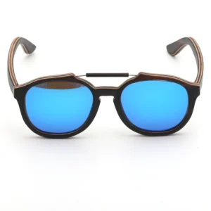 Famous Brands Custom logo Multilayer Recycled Wood Sunglasses Eco friendly Italy Designer Polarized Wooden Sun Glasses
