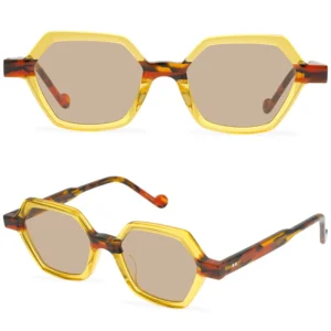 Fashion Acetate Sunglasses Color Stitching