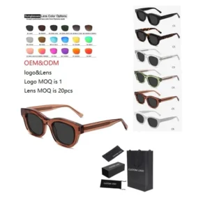Fashion Acetate Sunglasses UV400 for Women and Men