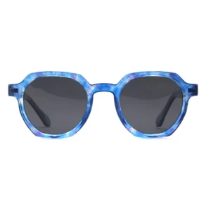 Fashion Bevel Design Custom Logo Unisex Trendy Square UV400 TR90 Polarized Light Weight Anti Radiation Sunglasses