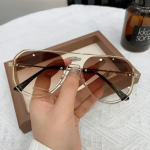 Fashion Big Frames Women Sunglasses Designer Pilot Male Sunglasses UV400