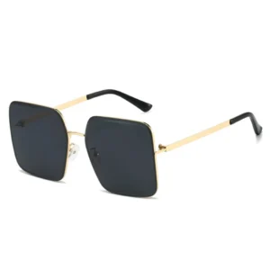 Fashion Classic Retro Large Frames Metal Legs Sun Glasses for Ladies UV400 Beach Accessories Luxury Sunglasses Women