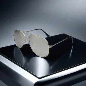 Fashion Cool New Arrived Mirror Pilot Glass Toad Sunglasses Trendy Casual Glass Driving Sunglasses for Men