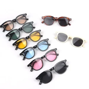 Fashion Cool Vintage Kids Round Frame Sunglasses for Children Tint Ocean Lens UV Protection Sun Glasses