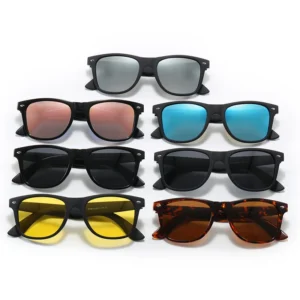 Fashion Design Factory Custom Logo Polarized Acetate Shades Trendy Unisex UV400 Lenses Outdoor Sunglasses