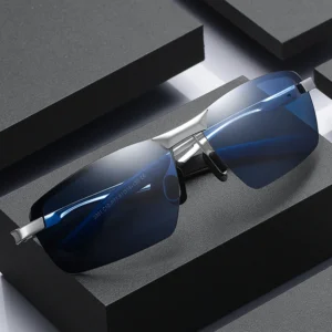 Fashion Fishing Driving Aluminum Magnesium Frames Half Rim Sports Polarized Sunglasses