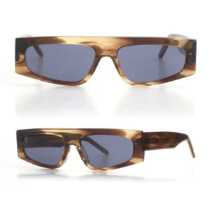 Fashion Glass New Style High Quality Unisex One Piece Frame Sun Glasses Small Square Acetate Sunglasses