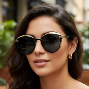 Fashion Korean Cat Eye Sunglasses Women’s Polarized UV400 Protection Personalized All-Match High-End Street Trendy Colorful