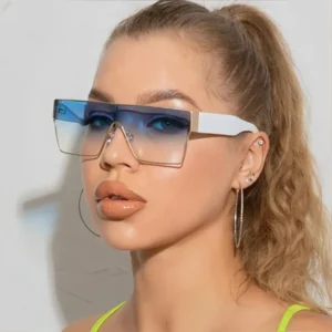 Fashion Luxury Designer Oversized Retro Shades Trendy Frames Rectangle Custom Logo Sunglasses Women Men Gafas De Sol