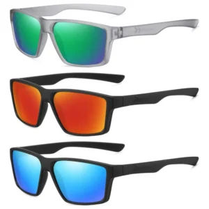 Fashion Men Women Sport Polarized Sunglasses Custom Shade Square Sunglasses