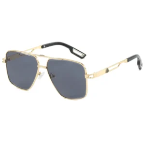 Fashion Men’s Square Metal Driving Shades Pilot Style Sunglasses
