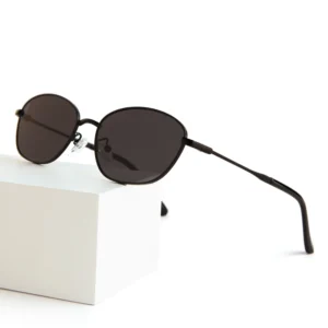 Fashion Metal Small Frame Sunglasses for Women & Men Luxury Slim Metal Sunglasses UV400 Protection BQ 9583