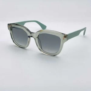Fashion Mint Green Blackout Sunglasses with Acetate Fiber Frame for Outdoor Cycling Men’s Sunglasses
